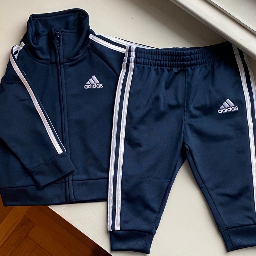 Adidas Kids Navy Sweatpants & Jacket Set